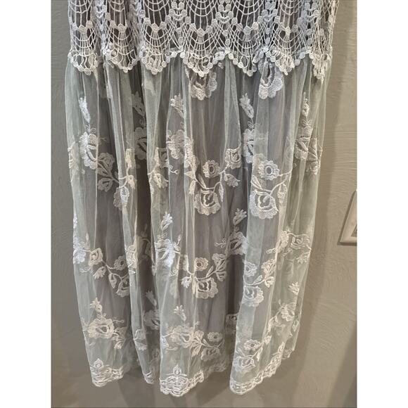 Sundance Dress 16 Lace Floral Embroidered Love Always Coquette Delicate Dainty - Picture 5 of 13